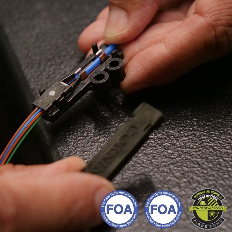 FZ-F305A (CFOT et CFOS/O) Installation et terminaison de fibres optiques multimodes et monomodes pour réseaux locaux et extérieurs
